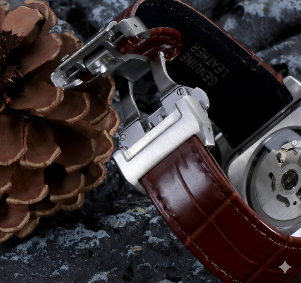 Santeiko | Gold - Brown Leather