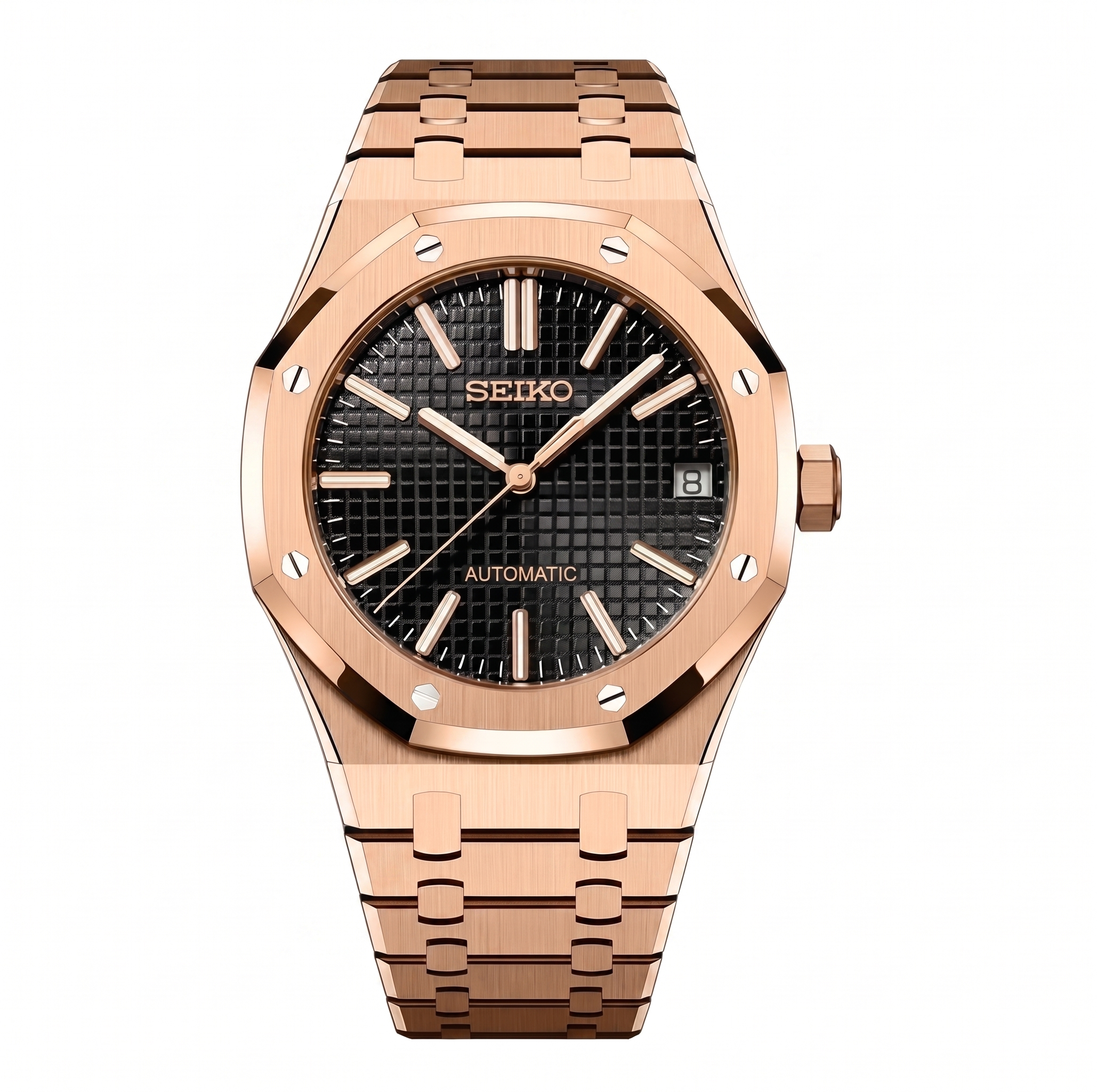 Royal Seikoak | Black - Rose Gold