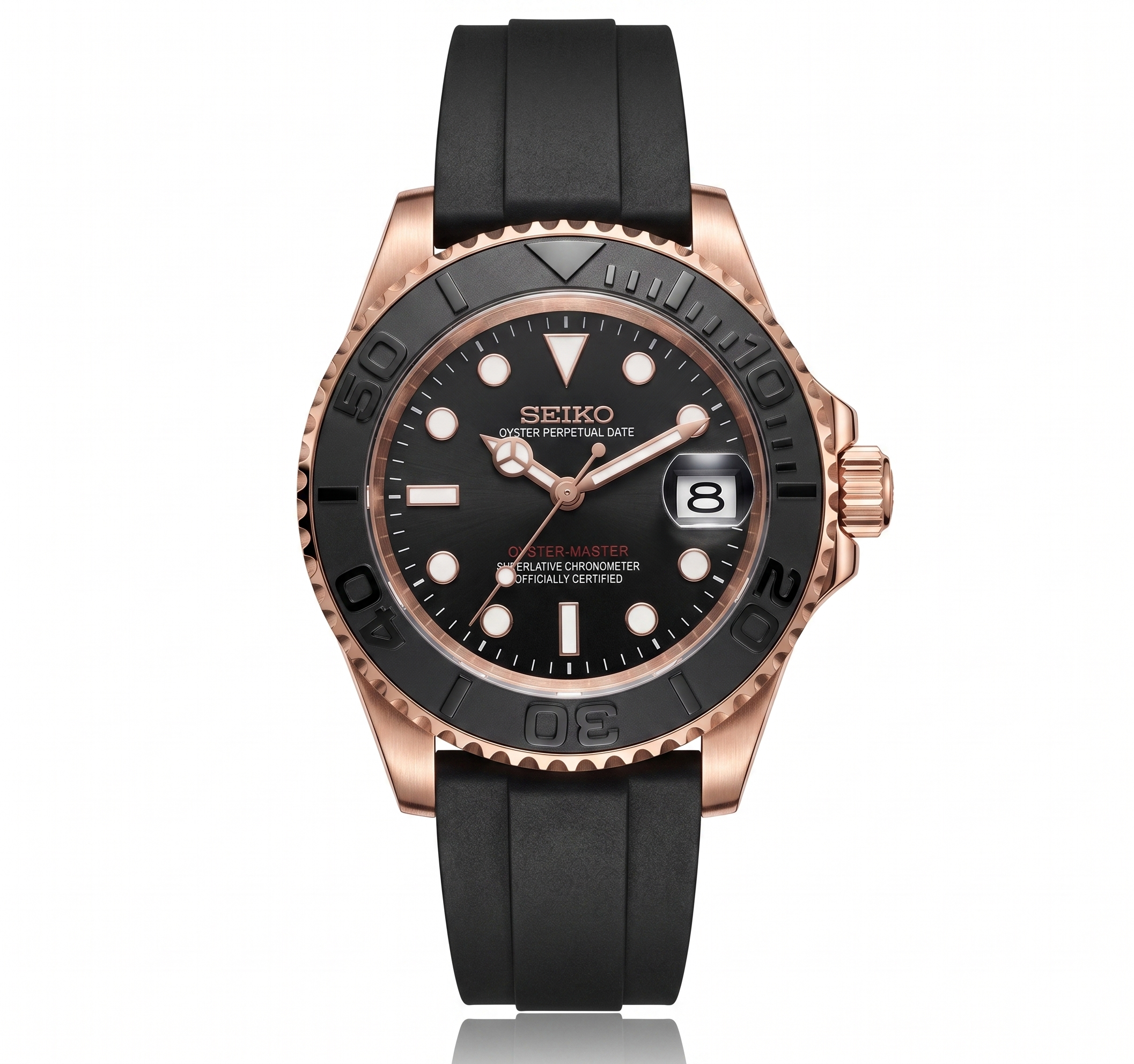 Seiko-Yacht | Rose Gold - Black