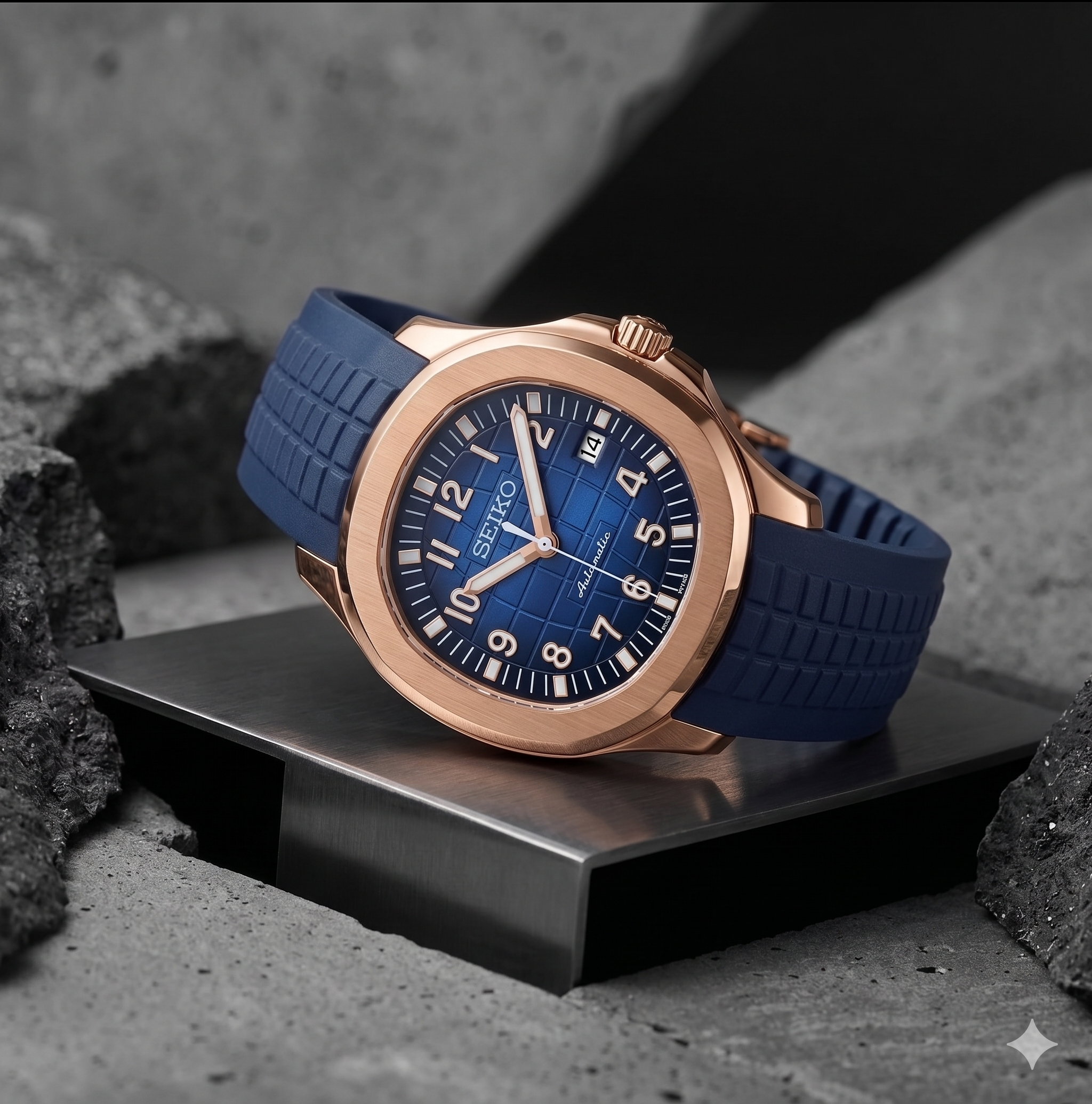 Seikonaut | Blue - Rose Gold