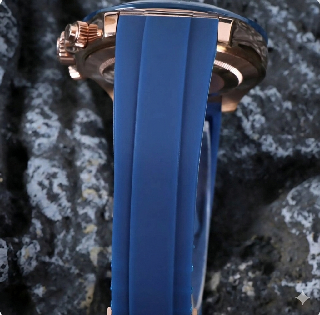 Daytona | Blue - Rose Gold