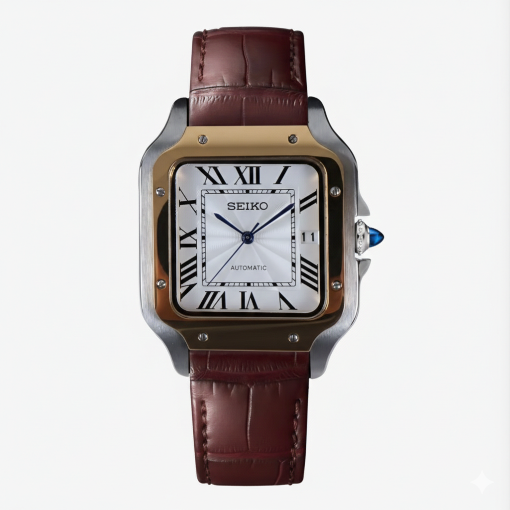 Santeiko | Gold - Brown Leather