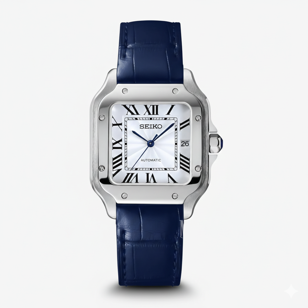 Santeiko | White Blue Leather