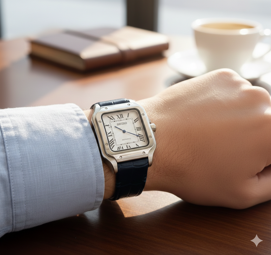 Santeiko | White Blue Leather