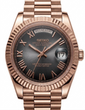DayDate | Roman Black Ombre - Rose Gold