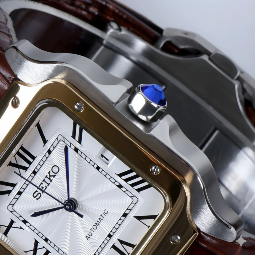 Santeiko | Gold - Brown Leather