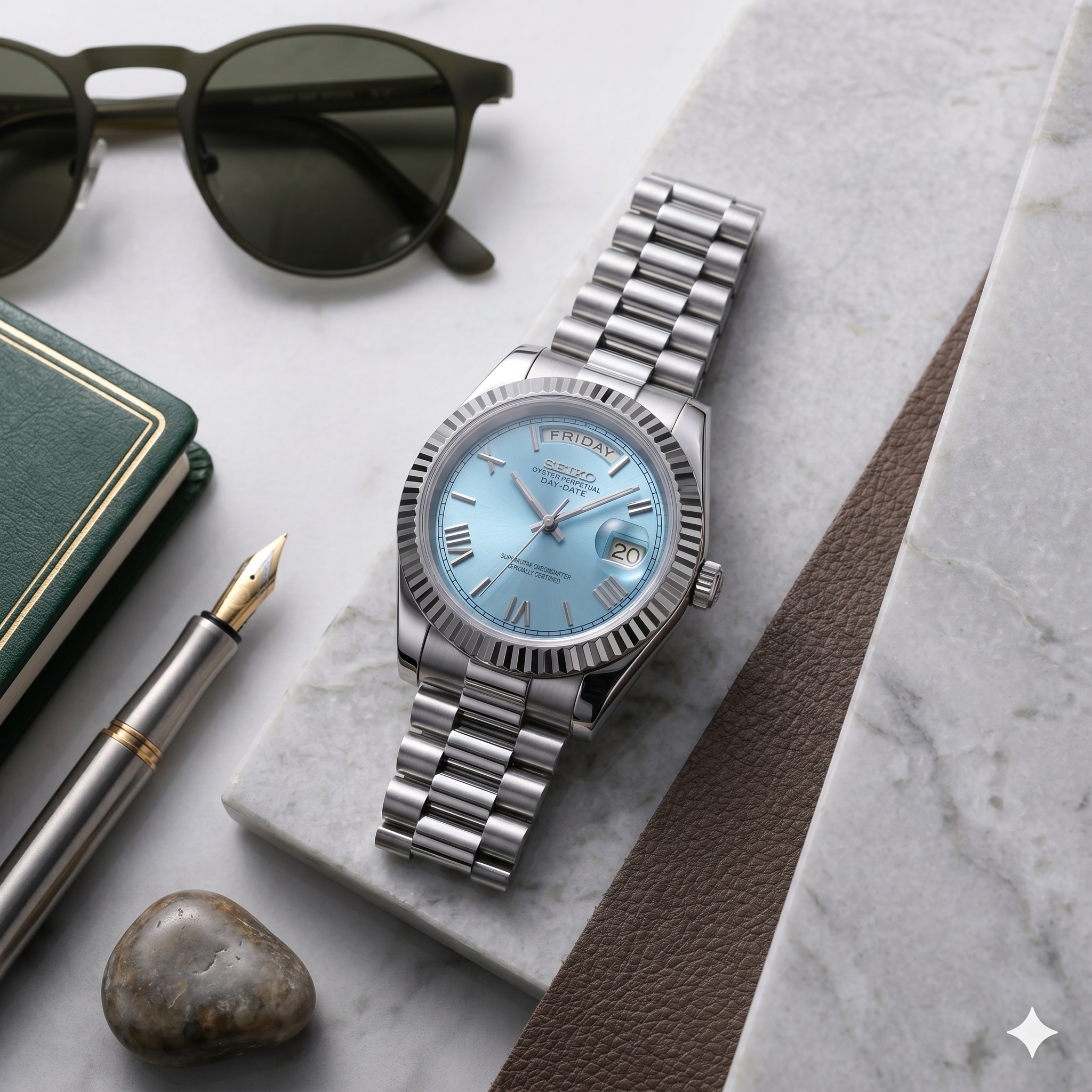 DayDate | Roman Ice Blue