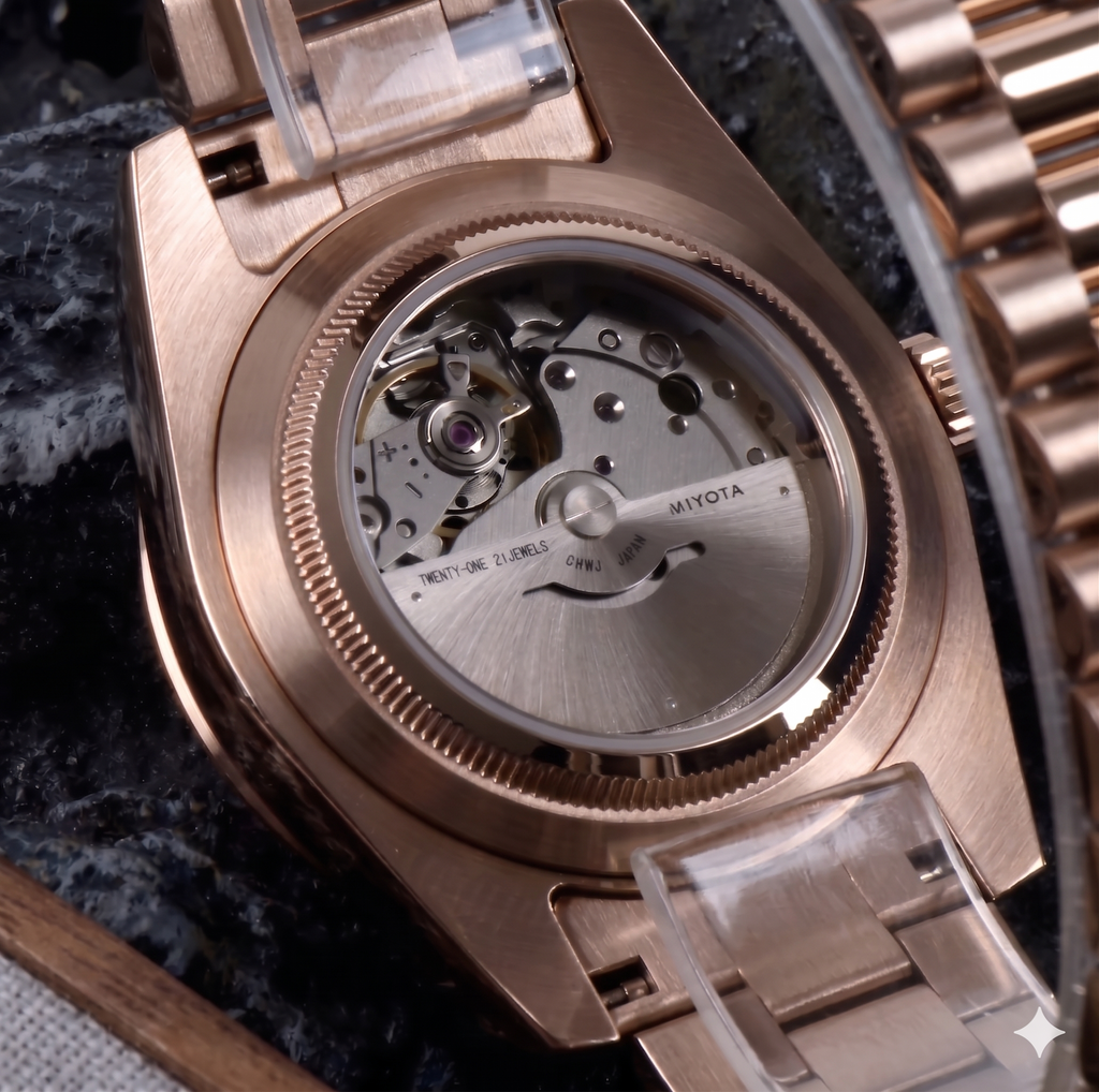 DayDate | Arabic Chocolate - Rose Gold