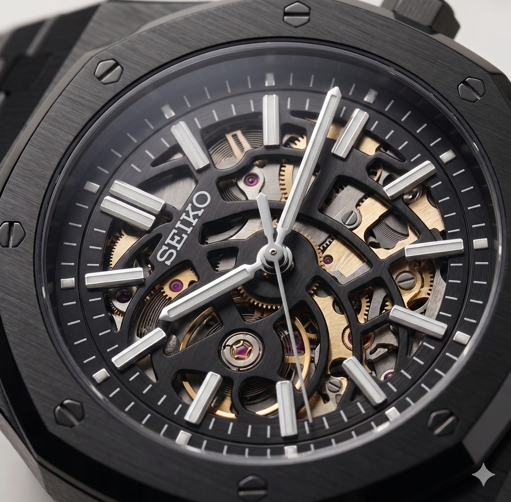 Royal Seikoak | Black Skeleton
