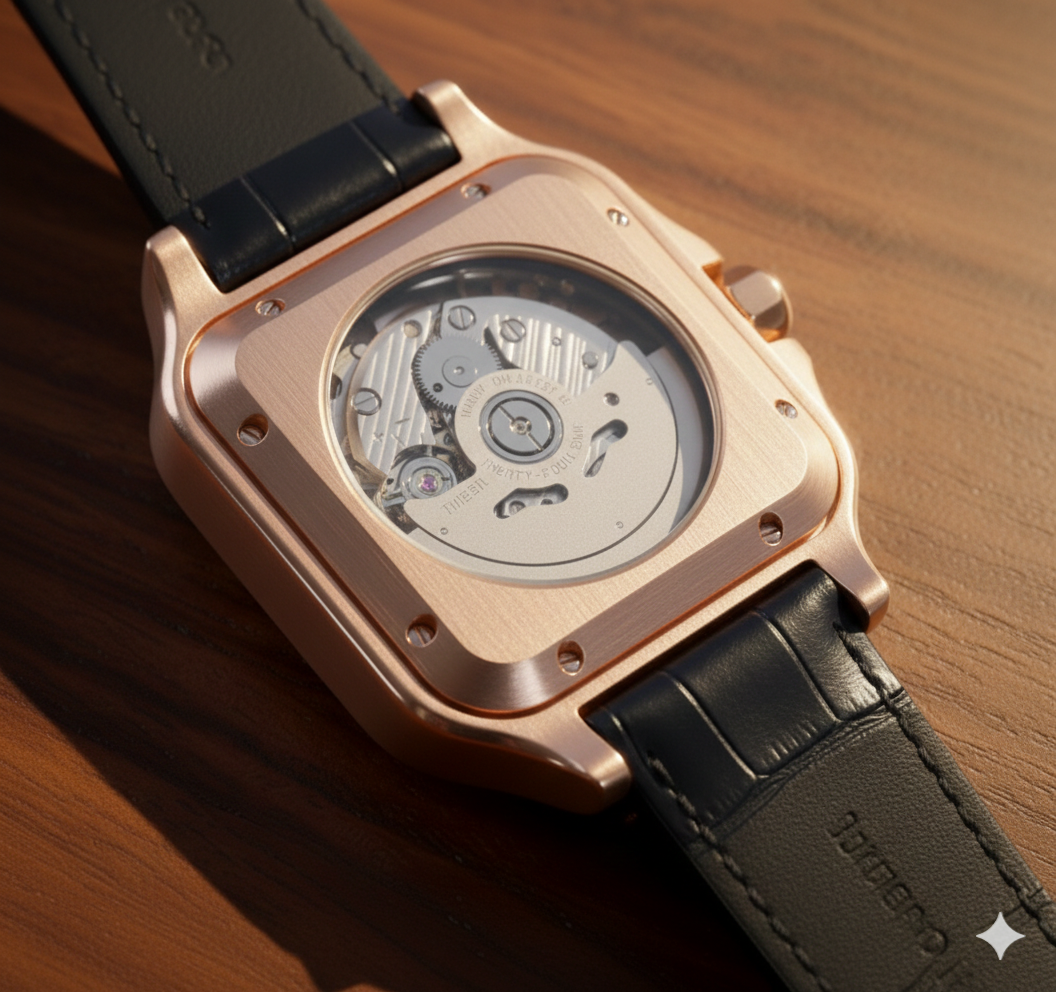 Santeiko | Rose Gold - Black Leather