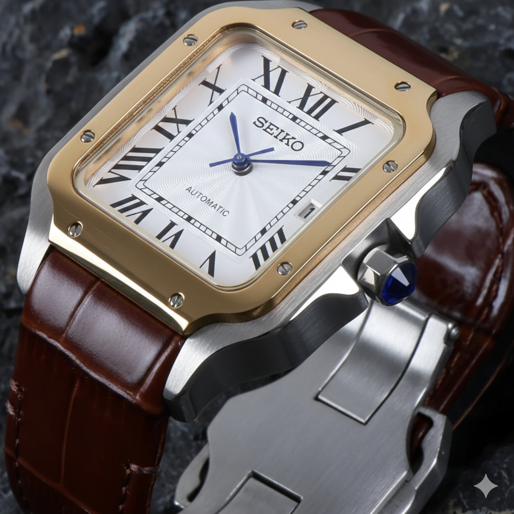 Santeiko | Gold - Brown Leather