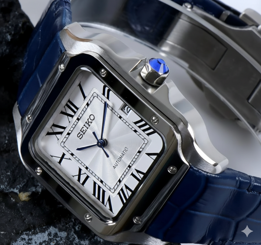 Santeiko | White Blue Leather