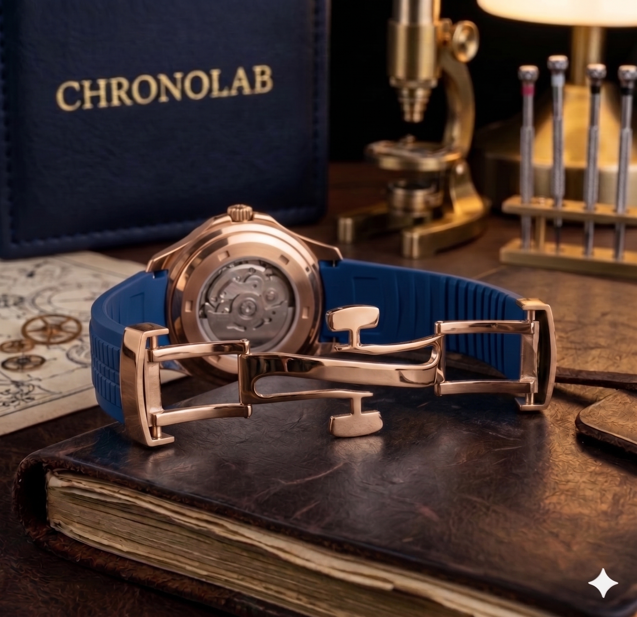 Seikonaut | Blue - Rose Gold