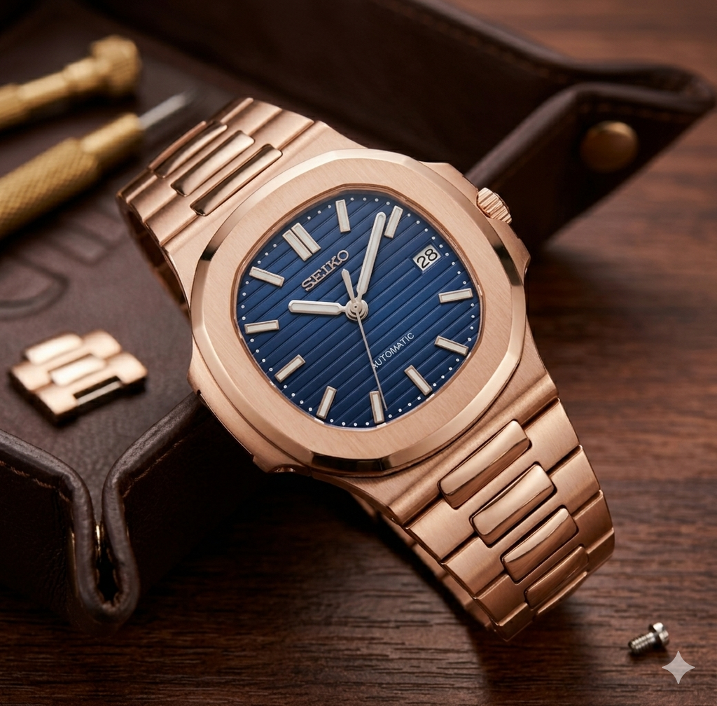 Nautiko | Navy - Rose Gold