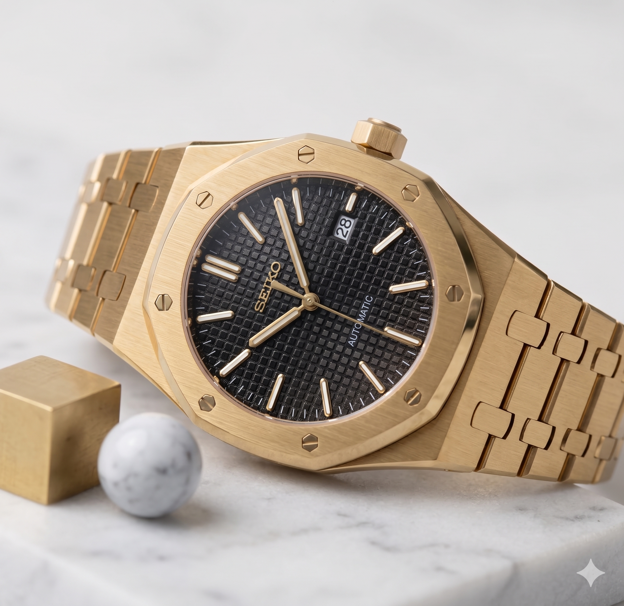 Royal Seikoak | Brushed Yellow Gold