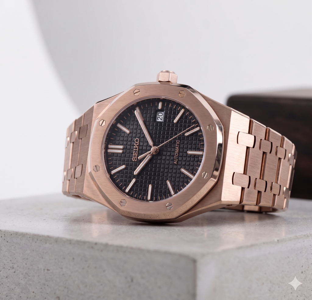 Royal Seikoak | Black - Rose Gold