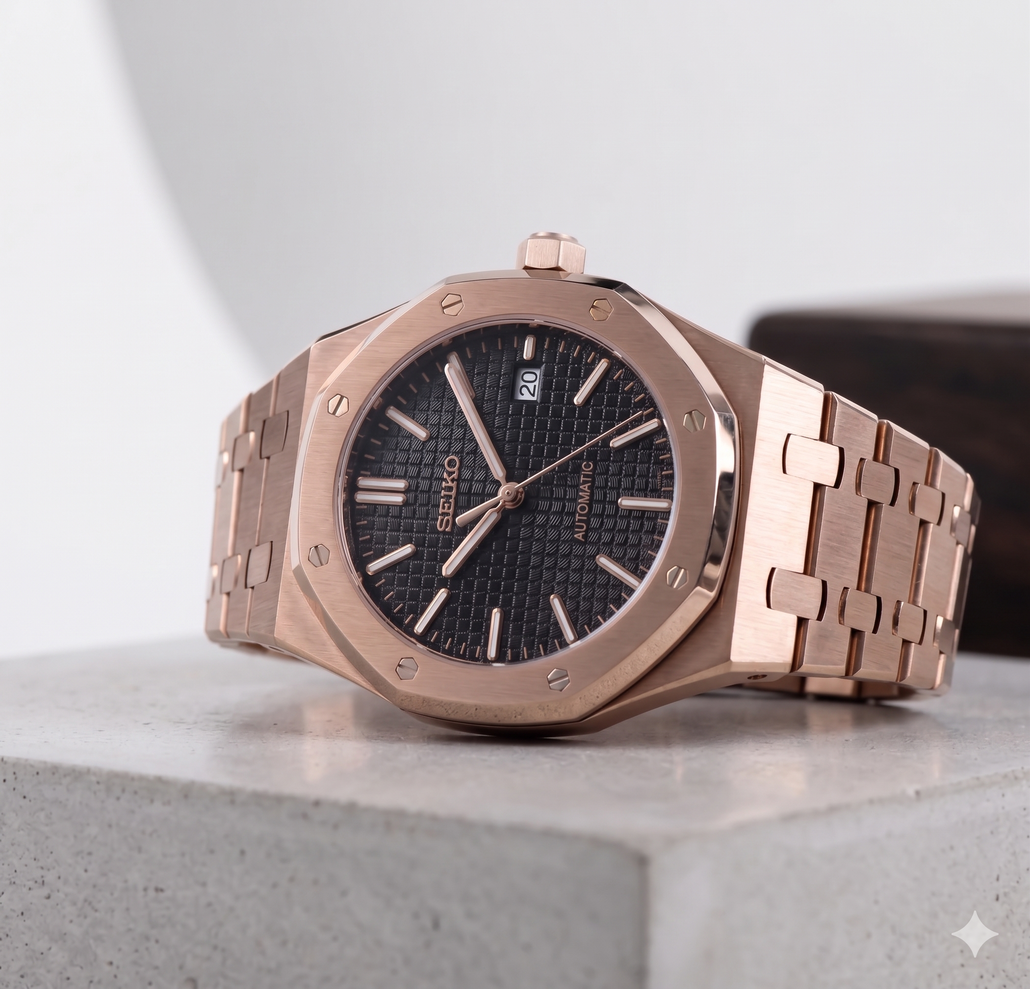 Royal Seikoak | Black - Rose Gold