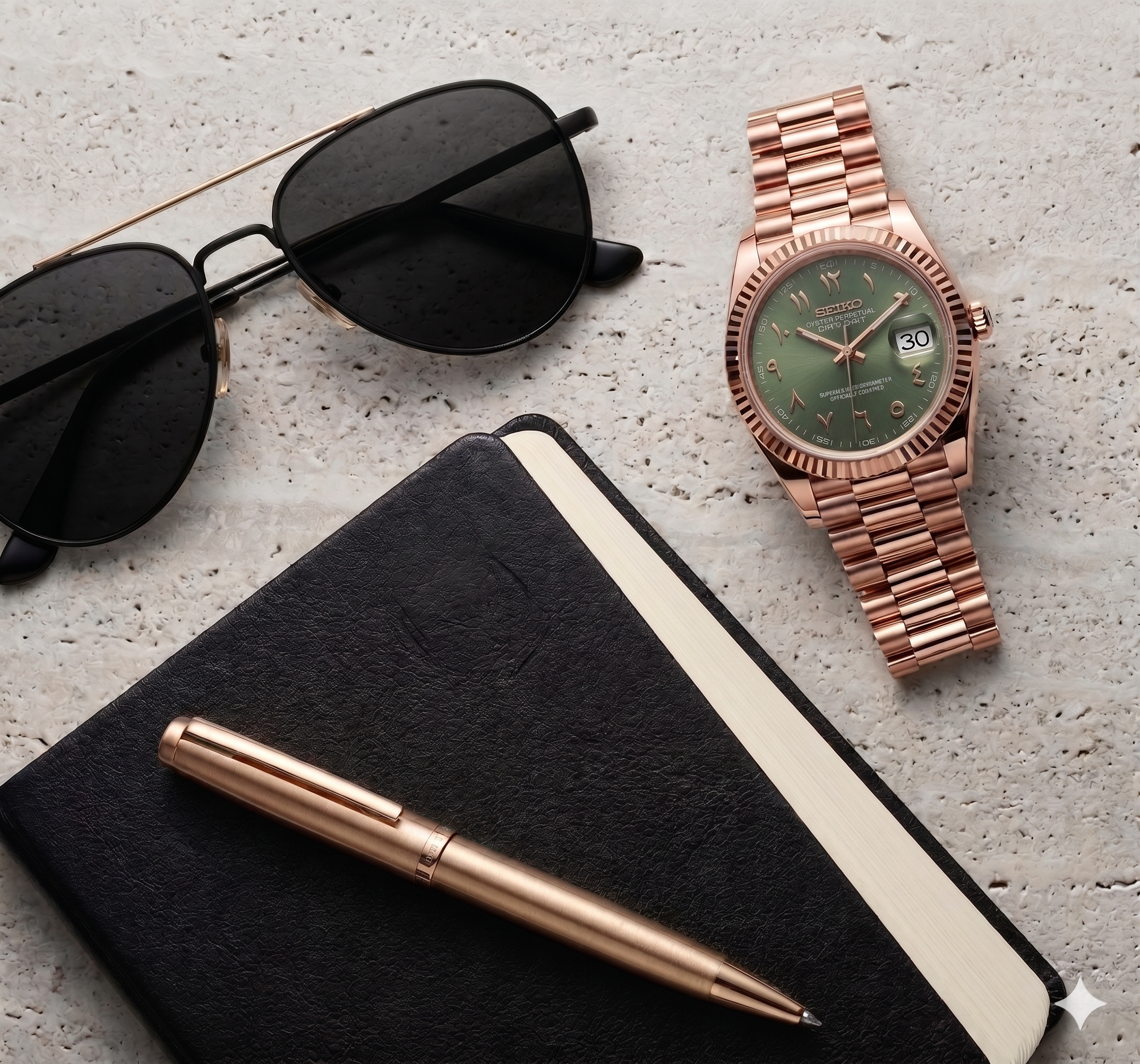 Seikojust | Arabic Olive - Rose Gold