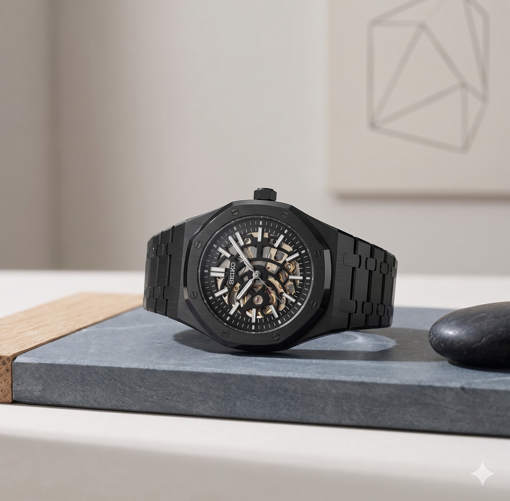 Royal Seikoak | Black Skeleton