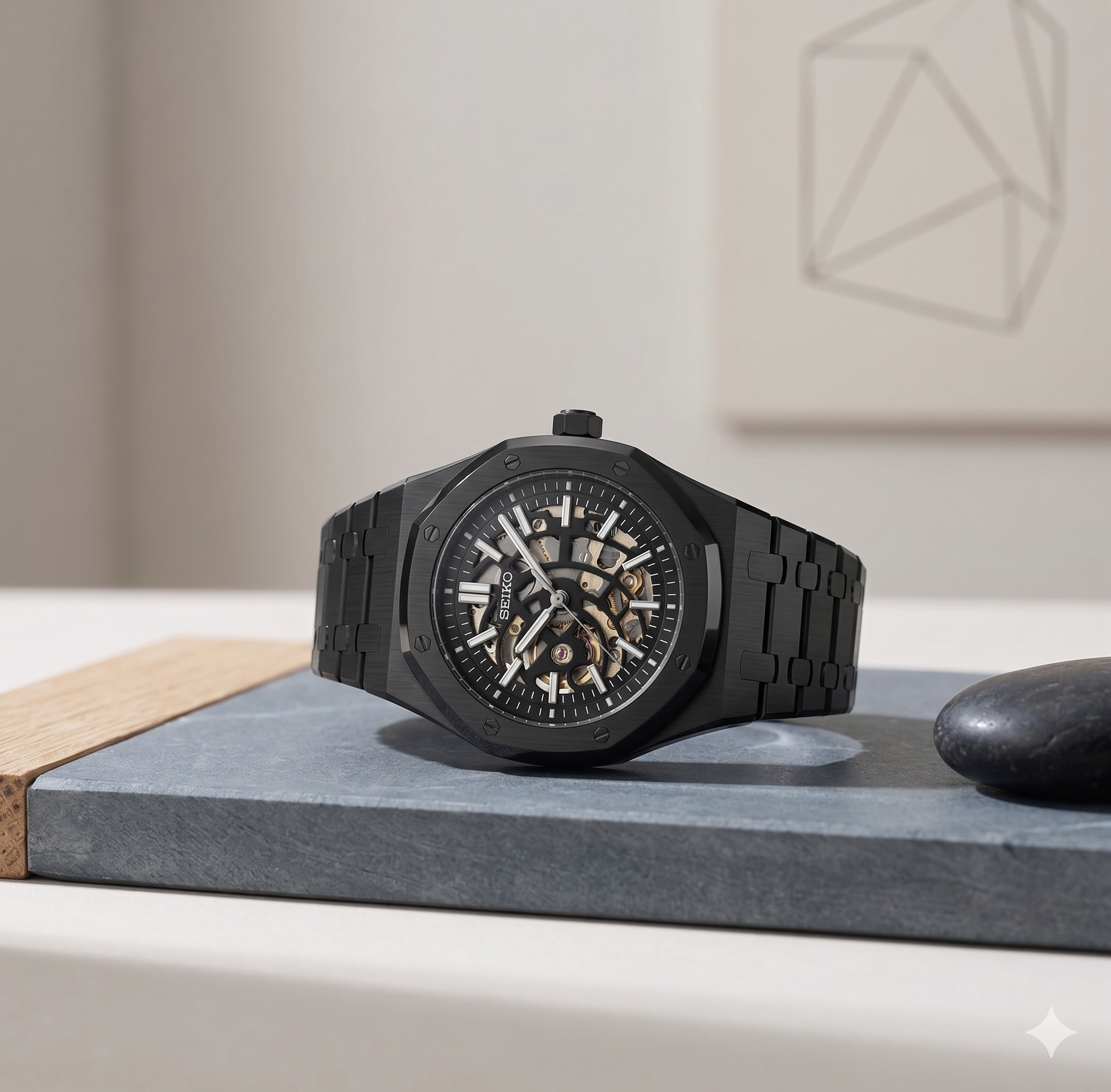 Royal Seikoak | Black Skeleton